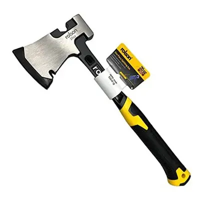 12108 20oz One Piece Splitting Hand Axe Hatchet Splitter Outdoor Camping Professional,Yellow/ Bl