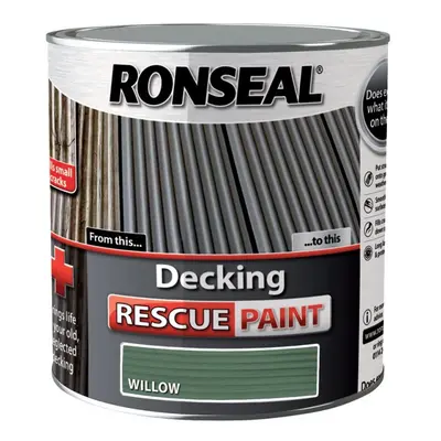 Ronseal DRPW25L 2.5 Litre Decking Rescue Paint - Willow