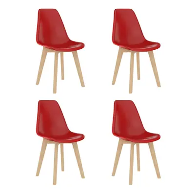 (red, pcs) vidaXL Dining Chairs Dinner Room Seat Resturant Kitchen Chair Dinner Chair