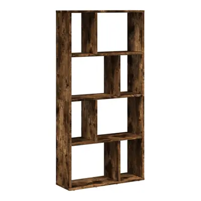 (smoked oak, x x cm) vidaXL Bookcase Bookshelf Storage Cabinet Book Stand Book Rack Engineered W