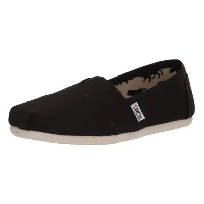 TOMS Men's Classic Alpargata Slip-On Shoe Black Canvas M