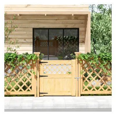 Rhombus Garden Wood Gate with Latch and Hardware Kit H cm x W cm