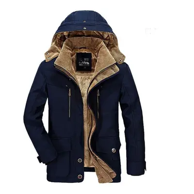 Men Long Down Jackets Winter Coats Hooded Casual Warm Parkas 6XL Good Male Fit Winter Coats Mult