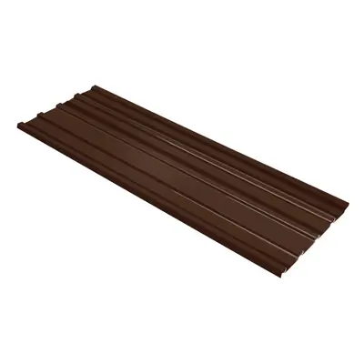 (brown) vidaXL 12x Roof Panels Galvanised Steel Shed Roof Panels Cover Multi Colours