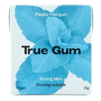 True Gum Strong Mint Chewing Gum 21g (Pack of 24)