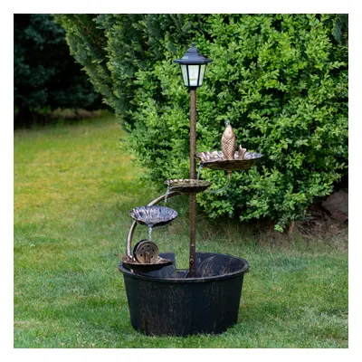 GardenKraft Cascading Water Fountain And Pump / Features Solar Lamp