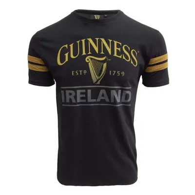 Guinness Black Deep Tan Tape Tee-Shirt (Black/Deep Tan XXX-Large)