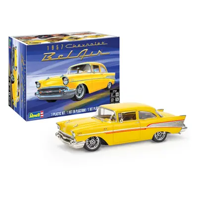 Revell '57 Chevy Bel Air Two Door Sedan 2'N1 1:25 Scale 186-Piec