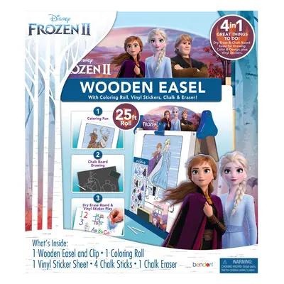 Disney Frozen Double-Sided Wooden Easel with 25-Foot Coloring Paper