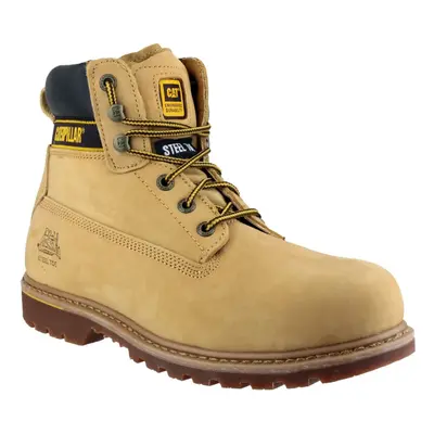 (Gold, (Adults')) Caterpillar Holton S3 Leather Honey Safety Boots