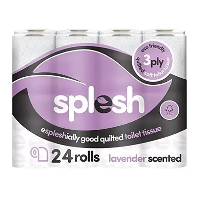 Splesh by Cusheen Lavender Scented Toilet Tissue Rolls (24 Pack)