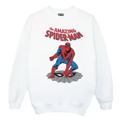 (4XL, White) Marvel Mens The Amazing Spider-Man Sweatshirt