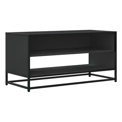 (black, x x cm) vidaXL TV Cabinet TV Stand Media TV Unit Engineered Wood and Metal