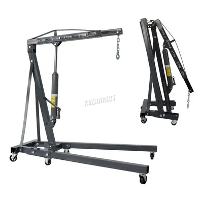 SwitZer Grey Ton Tonne Hydraulic Folding Engine Crane Stand Hoist lift Jack