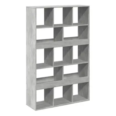 (concrete grey, x x 156.5 cm) vidaXL Room Divider Privacy Screen Bookcase Bookshelf Engineered W