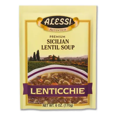 Alessi Autentico Premium Soups (Sicilian Lentil, Ounce (Pack of 6)