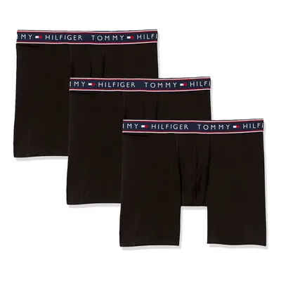 Tommy Hilfiger mens Cotton Stretch Multipack Boxer Briefs Black Medi