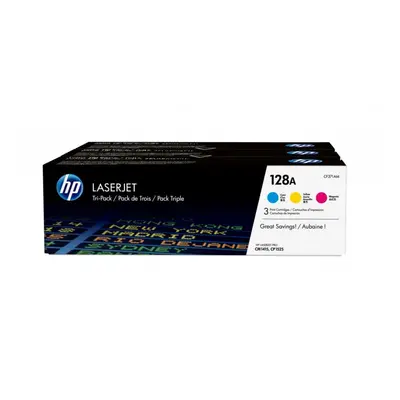 HP 128A 3-pack Cyan/Magenta/Yellow Original LaserJet Toner Cartridges