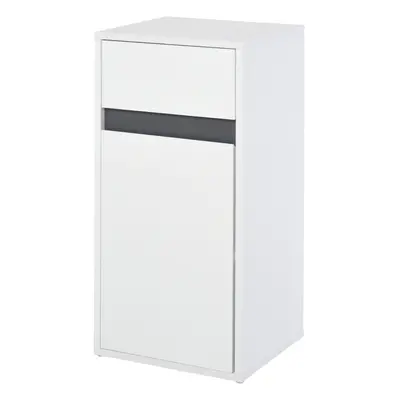 HOMCOM Modern Minimalistic Bathroom Storage Cabinet Drawer Cupboard