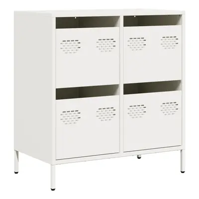 (white, x x 73.5 cm) vidaXL Sideboard Cabinet Storage Cupboard Highboard Cold-rolled Steel