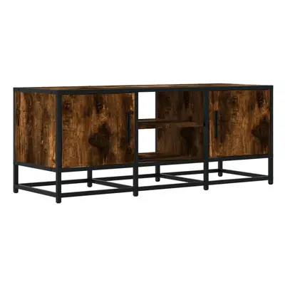 (smoked oak) vidaXL TV Cabinet TV Stand Media TV Unit Engineered Wood and Metal