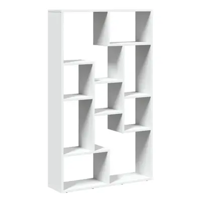 (white, x x cm) vidaXL Bookcase Bookshelf Storage Cabinet Book Stand Book Rack Engineered Wood