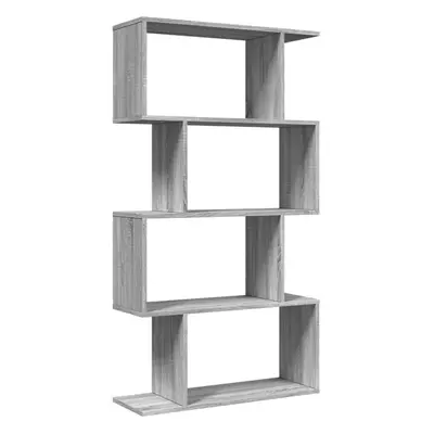 (grey sonoma, x x cm) vidaXL Room Divider Bookcase 6-Tier Shelf Bookshelf Engineered Wood