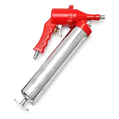 Manual One-Hand Grip Air Pneumatic Compressor Pump Grease Guun Red