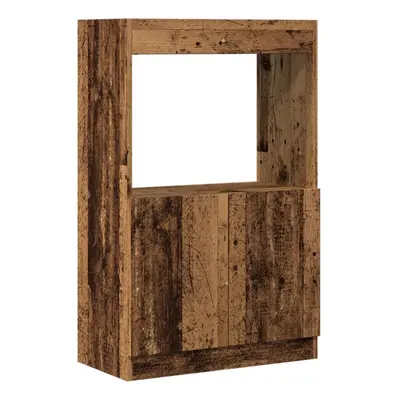 (old wood, x x cm) vidaXL Highboard Sideboard Storage Organiser Cabinet Cupboard Engineered Wood