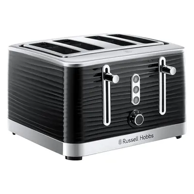 (Black, Four Slice) Russell Hobbs Inspire High Gloss Plastic Four Slice Toaster