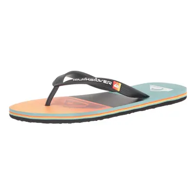 Quiksilver Men's Molokai Panel Sandal Flip-Flop Black/Orange/Orange