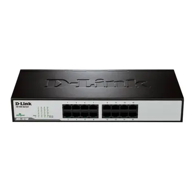 D-Link DES-1016D Unmanaged Fast Ethernet (10/100) Black