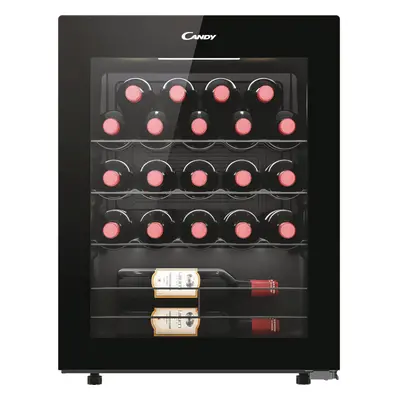 Candy CWC023K Free Standing Wine Cooler Fits Bottles Black G