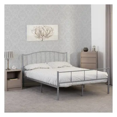 Harlow 4ft6 Double Metal Bed Silver