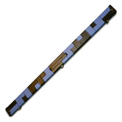 (Black/Blue) Unique Handmade 3/4 Tournament Snooker Cue Case