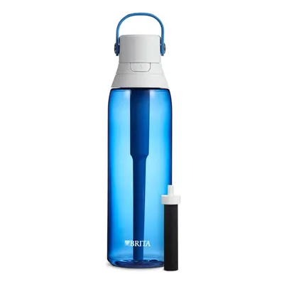 Brita Water Bottle with Filter Ounce Premium Filtered Water Bottle BPA Free Sapphire and assorte