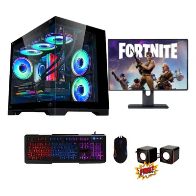 Gaming Intel Quad Core i5 16GB RAM 1TB HDD 128GB SSD PC Bundle + TFT / Monitor & Speakers Set SA