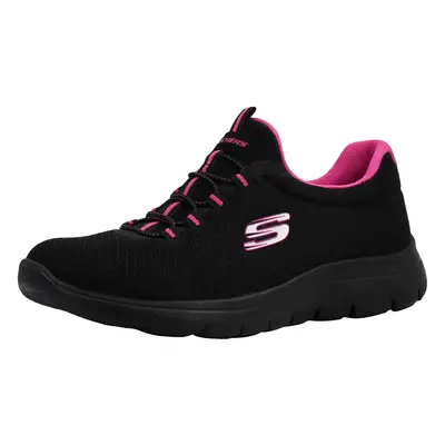 Skechers Sport Women's Summits Sneaker Black/Fuchsia M