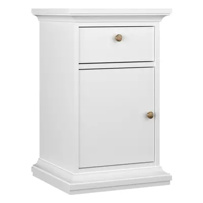 Paris Nightstand Door + Drawer in White