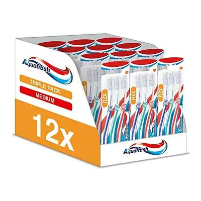 Aquafresh Clean And Flex Toothbrush, X Pack, Medium