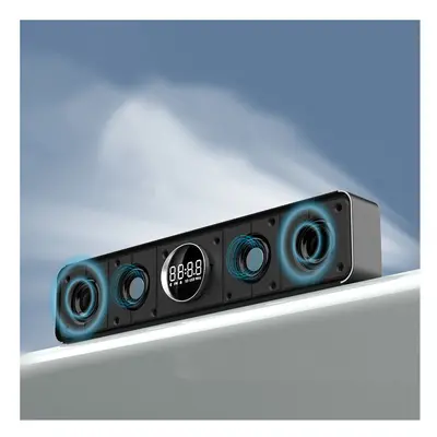 4 Unit Sound LED Display Big Power Wireless Bass Column 6D Stereo Soundbar Music Center Bluetoot