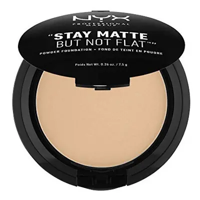 NYX PROFESSIONAL MAKEUP Stay Matte But Not Flat Powder Foundation, Medium Beige