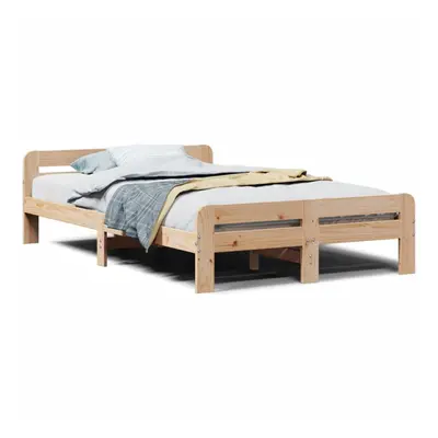 (natural, x cm) vidaXL Bed Frame without Mattress Bed Base Solid Wood Pine