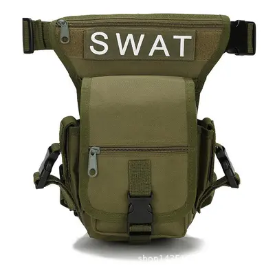 (Army Green) SWAT Hunting Multifunctional Tactical Multi-Purpose Bag Vest Waist Pouch Leg Utilit