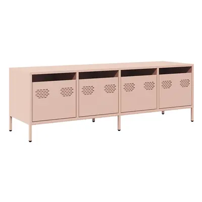 (pink) vidaXL TV Cabinet TV Stand Media Hifi Cabinet TV Unit Cold-rolled Steel