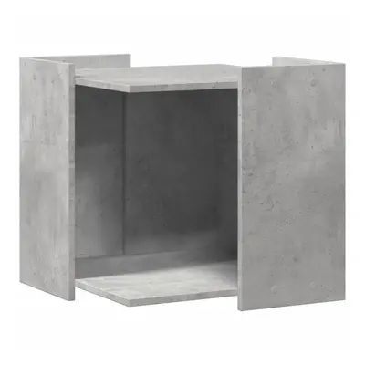 (concrete grey, x x cm) vidaXL Cat Litter Box Enclosure Cat House End Table Engineered Wood