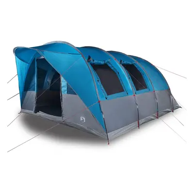 (blue) vidaXL Camping Tent Tunnel 5-Person Lightweight Tent Beach Tent Waterproof