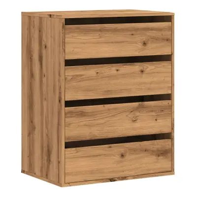 (oak, x x cm) vidaXL Corner Chest of Drawers Storage Drawer Side Cabinet Engineered Wood