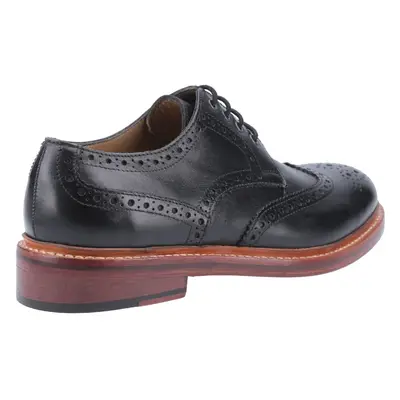 (Black, (Adults')) Cotswold Quenington Leather Men's Black Lace-Up Shoes