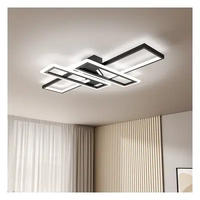 (90*60cm) Geometric Black Frame LED Ceiling Light